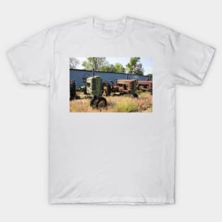 Three tractors. T-Shirt